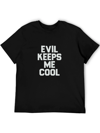 Evil Keeps Me Cool Graphic Tee