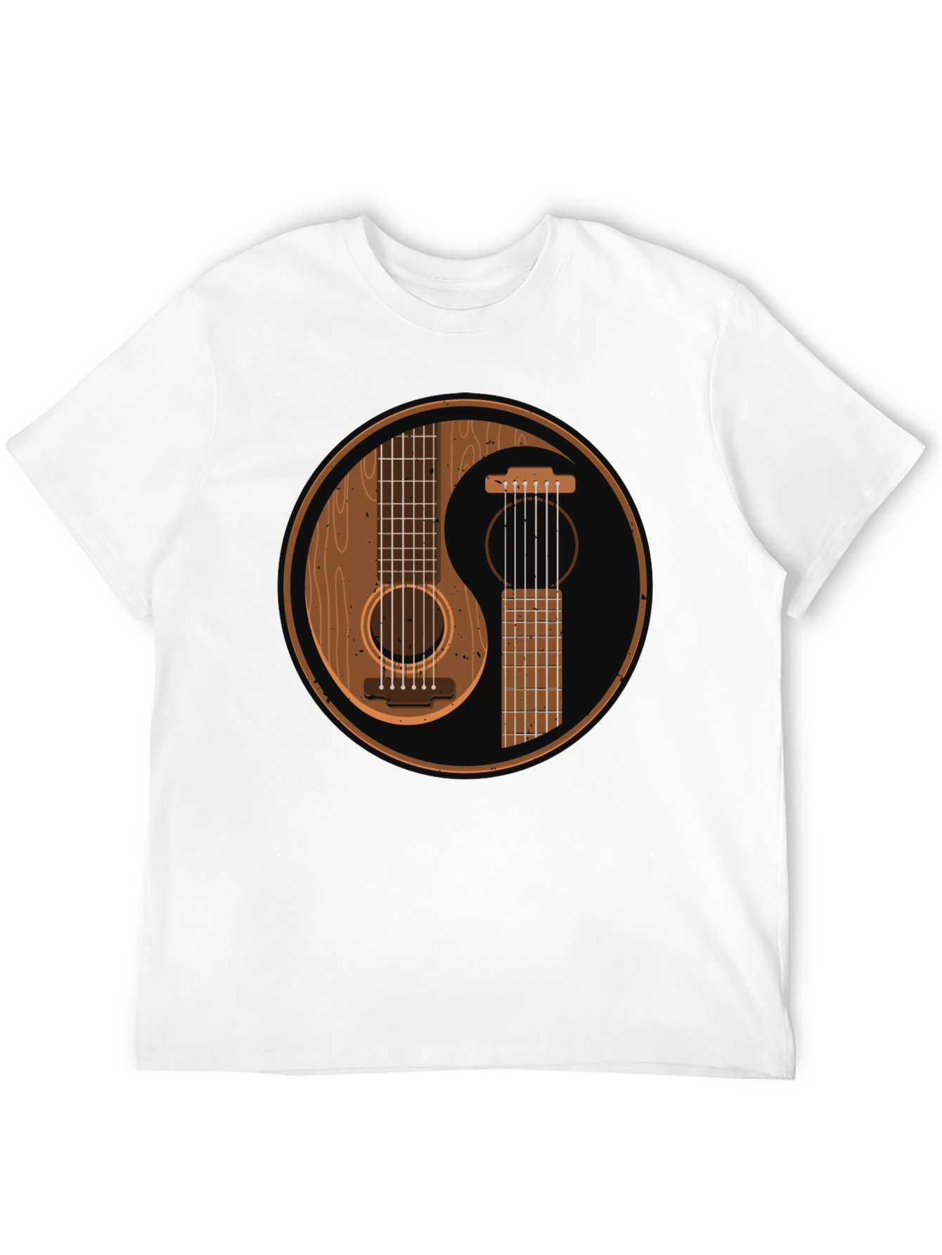 Yin Yang Guitar Graphic T-Shirt