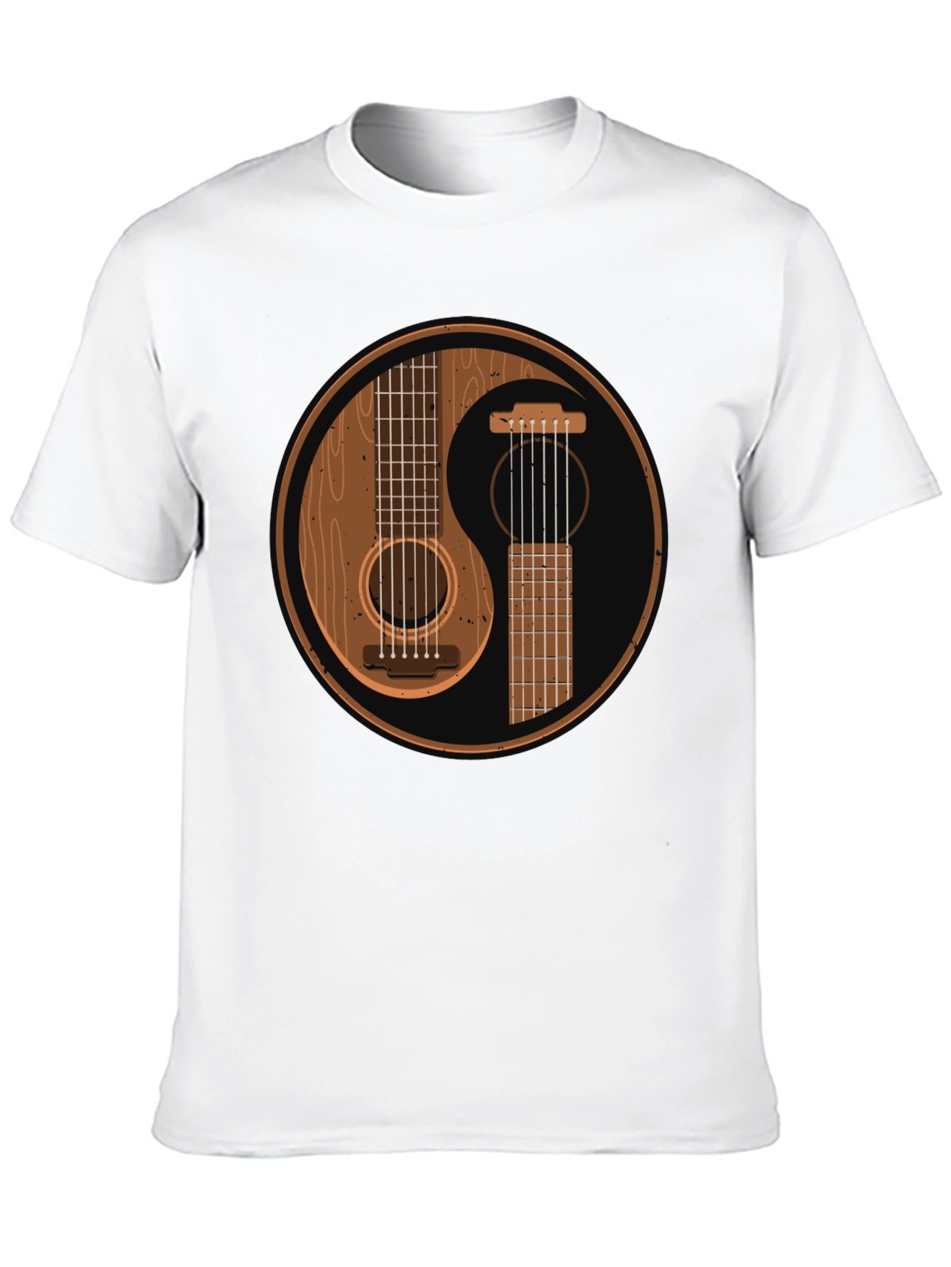 Yin Yang Guitar Graphic T-Shirt