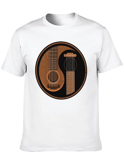 Yin Yang Guitar Graphic T-Shirt