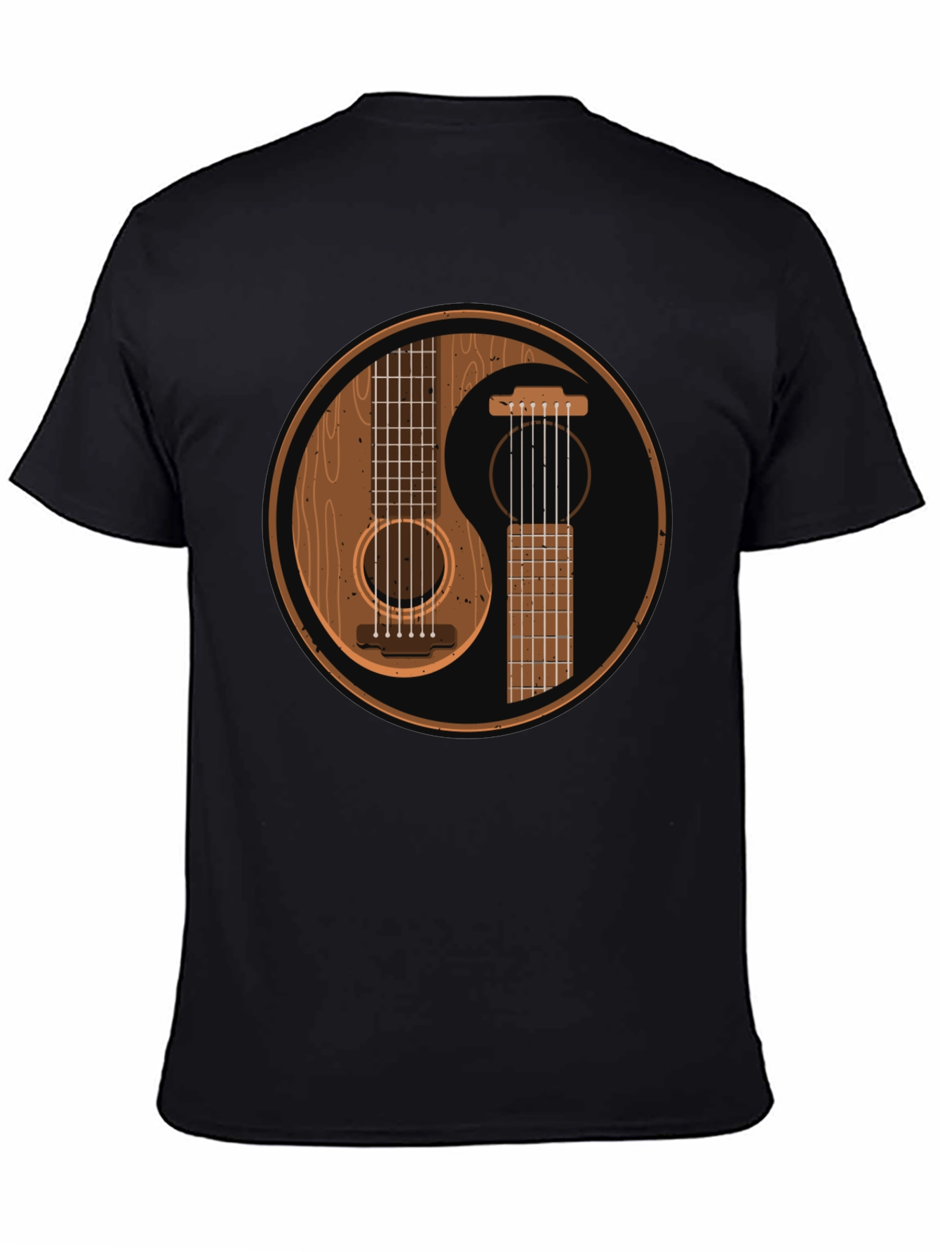 Yin Yang Guitar Graphic T-Shirt