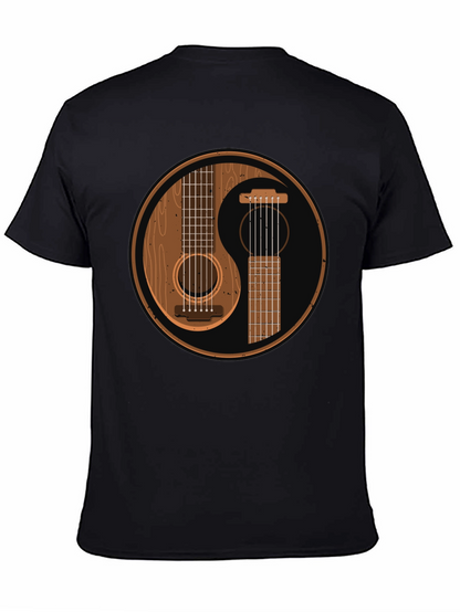 Yin Yang Guitar Graphic T-Shirt