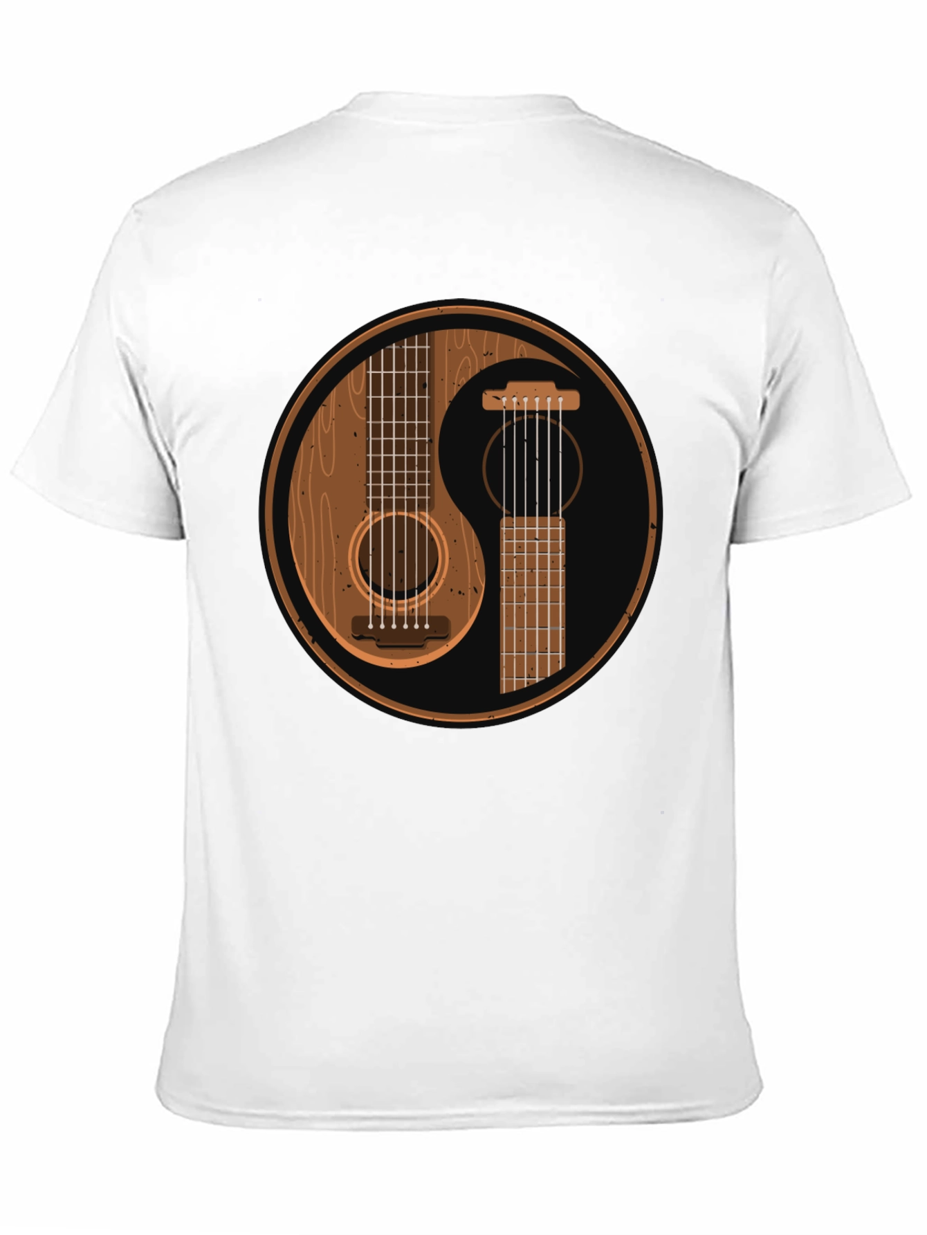 Yin Yang Guitar Graphic T-Shirt