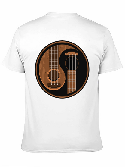 Yin Yang Guitar Graphic T-Shirt
