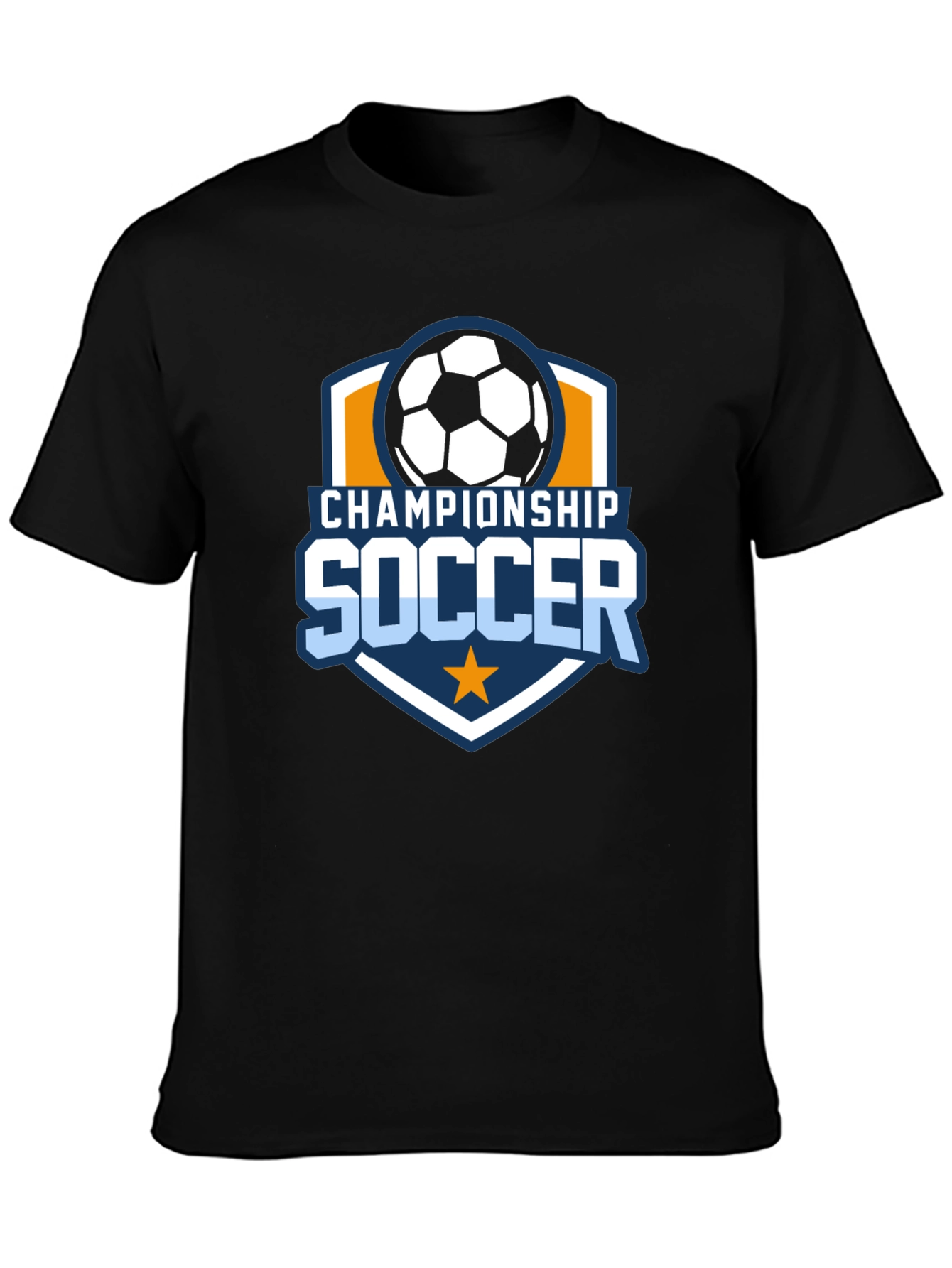 Championship Soccer Black T-Shirt