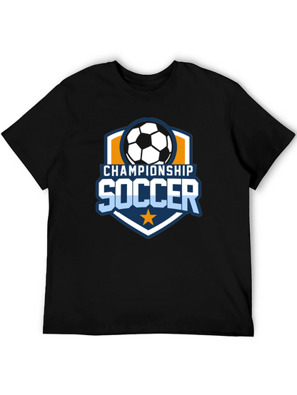 Championship Soccer Black T-Shirt