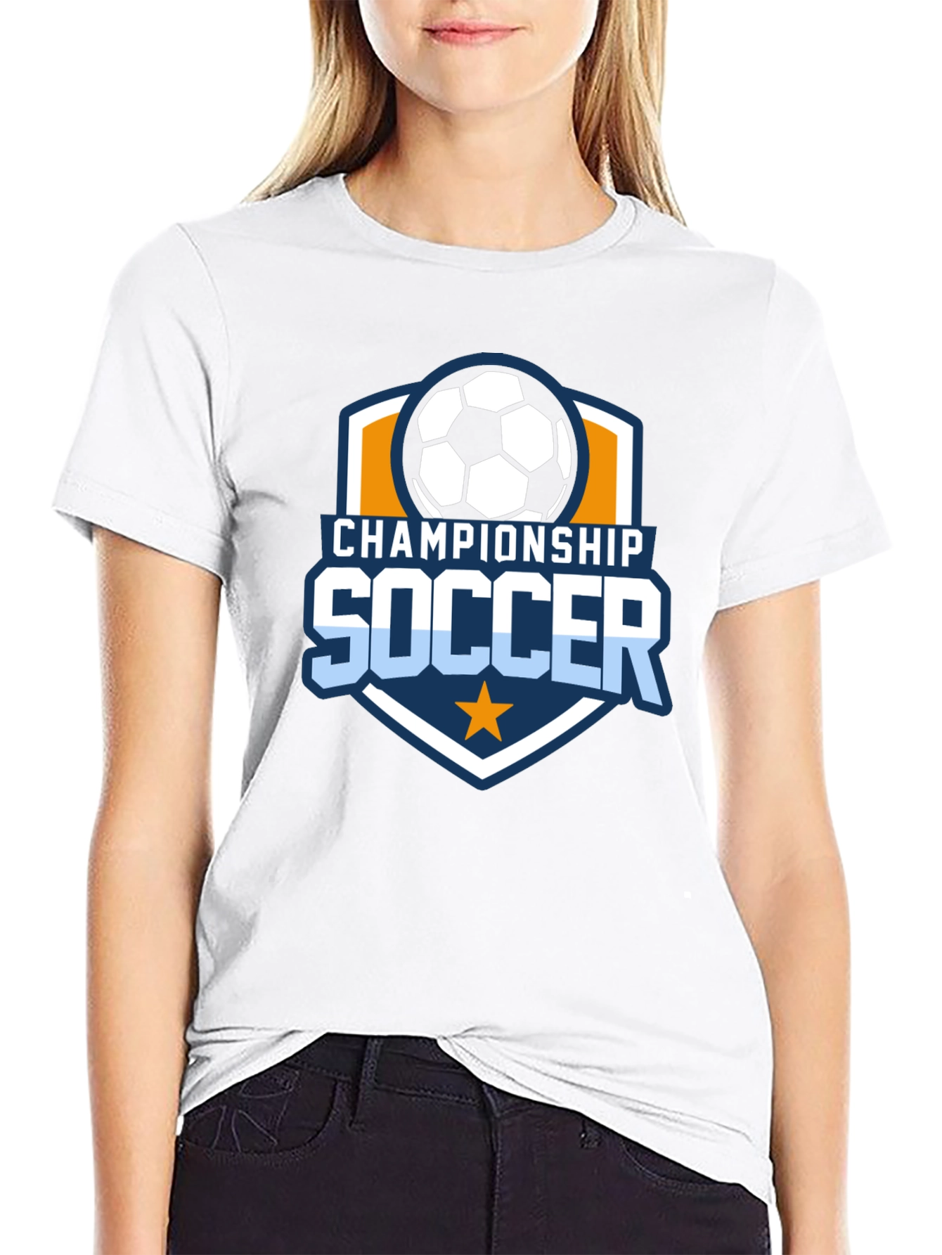 Championship Soccer Black T-Shirt
