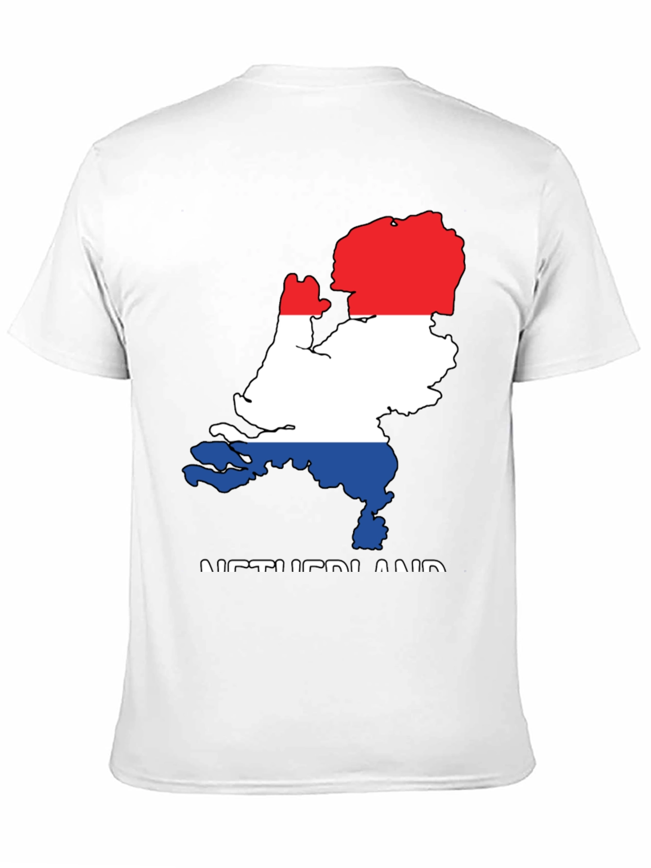 Netherlands Flag Map Graphic T-Shirt