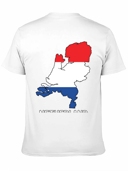 Netherlands Flag Map Graphic T-Shirt