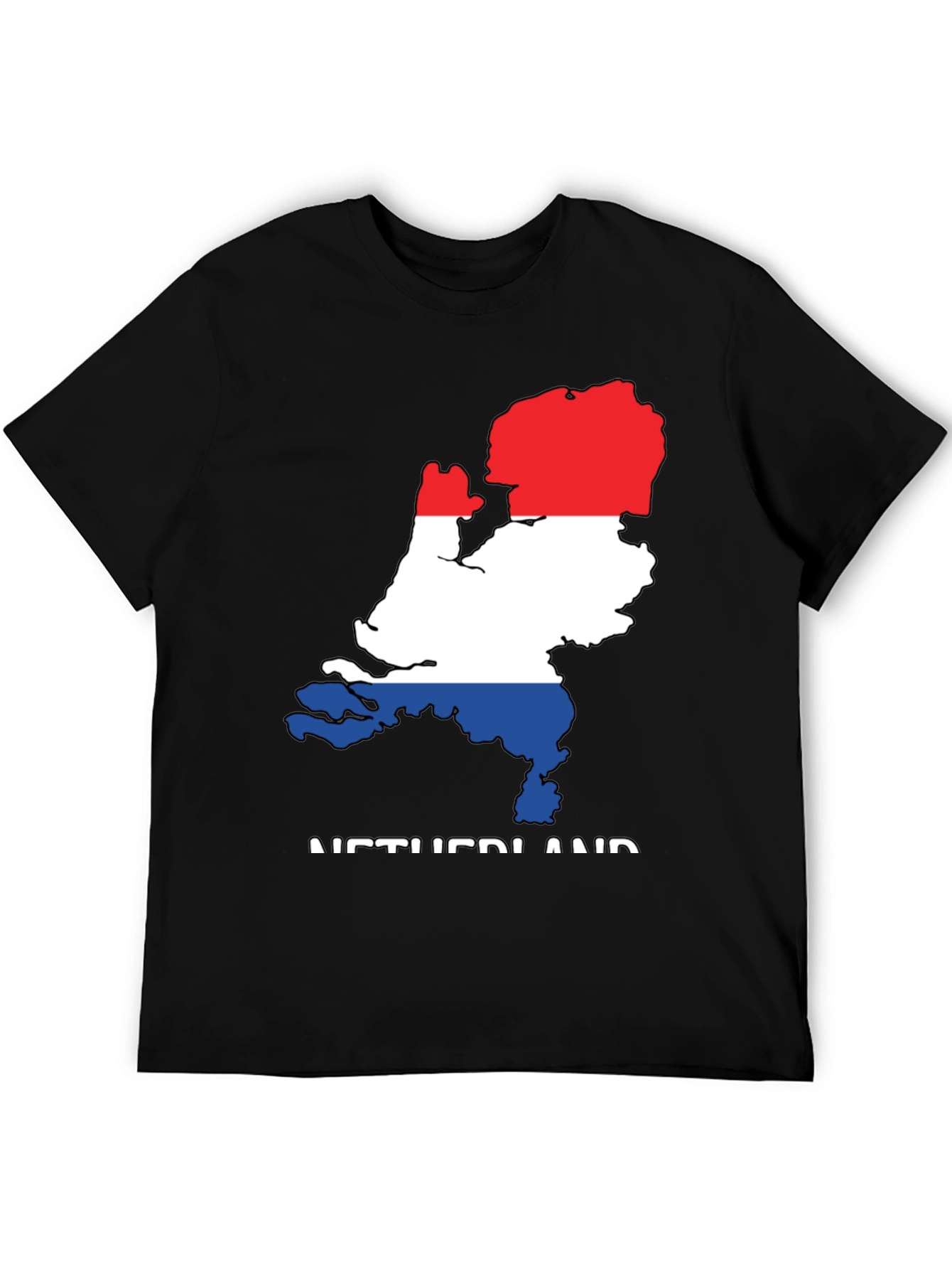 Netherlands Flag Map Graphic T-Shirt