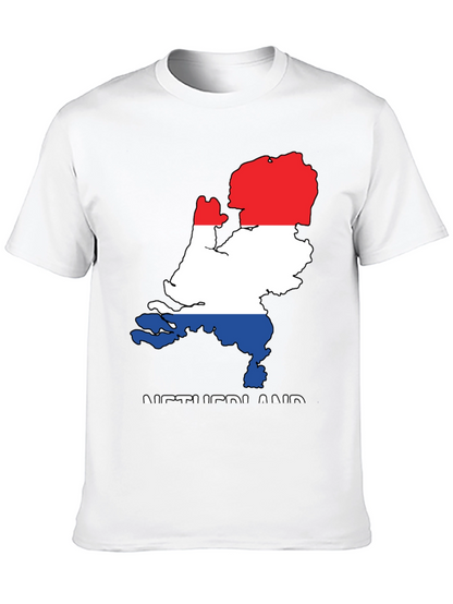 Netherlands Flag Map Graphic T-Shirt