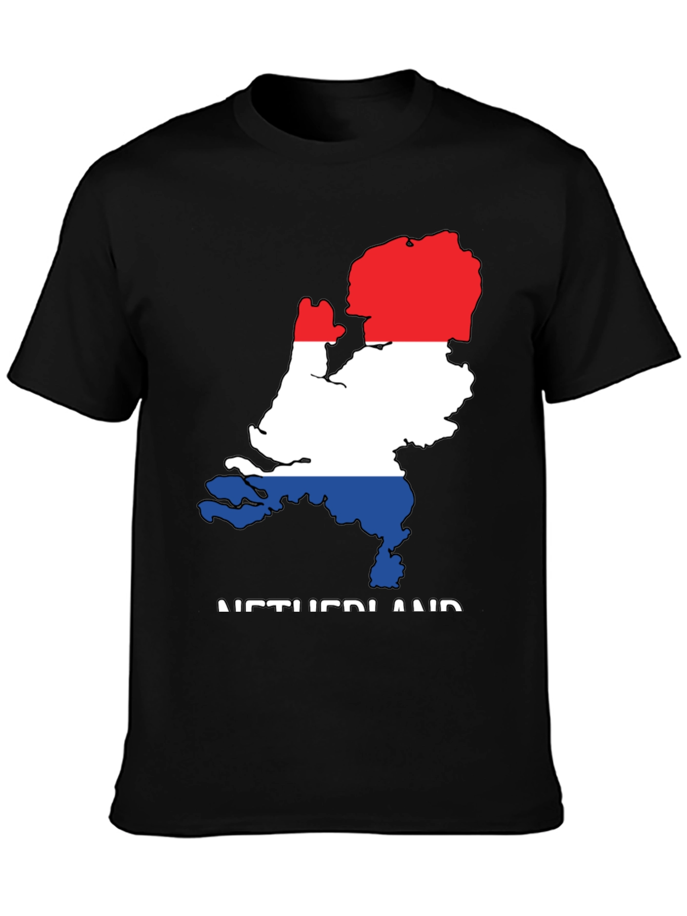 Netherlands Flag Map Graphic T-Shirt