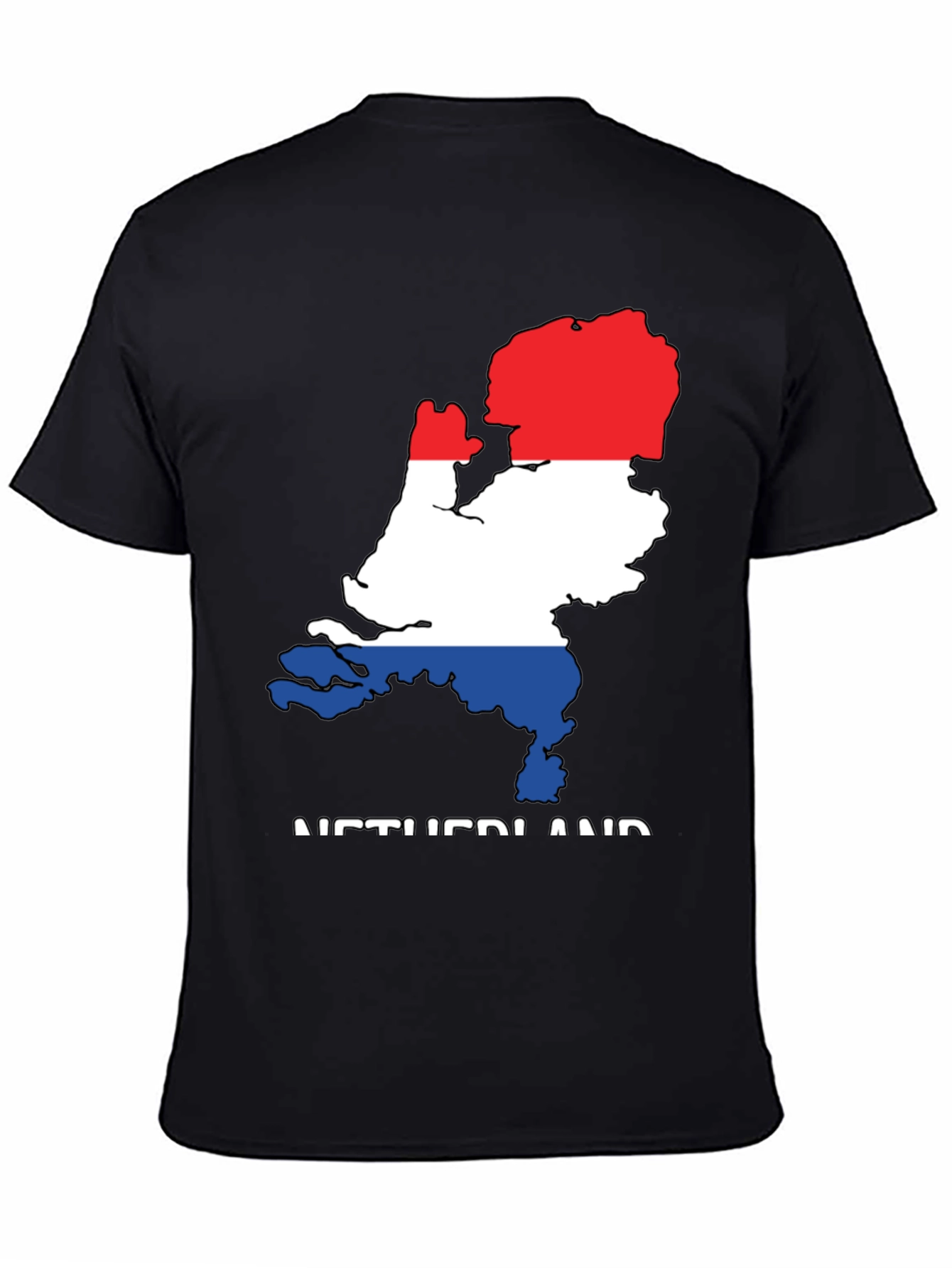 Netherlands Flag Map Graphic T-Shirt