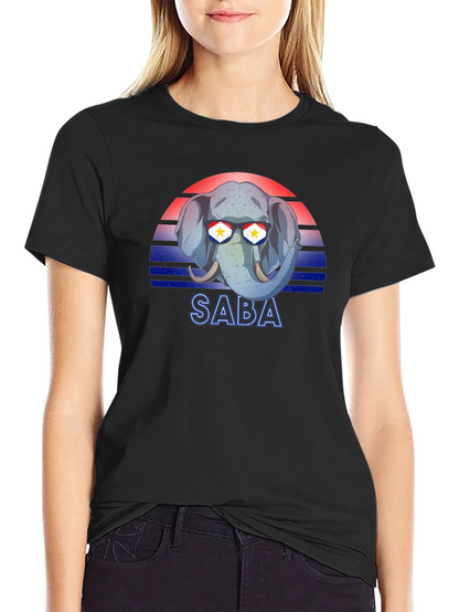 SABA Elephant Sunglasses T-Shirt