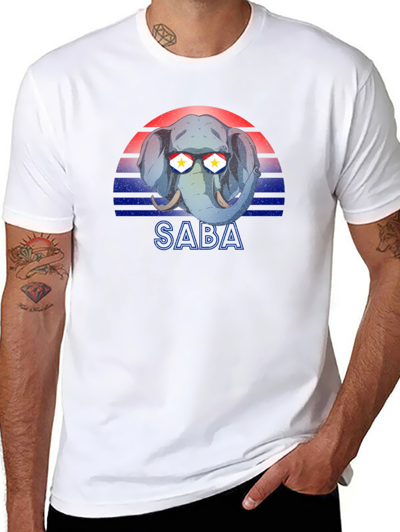 SABA Elephant Sunglasses T-Shirt