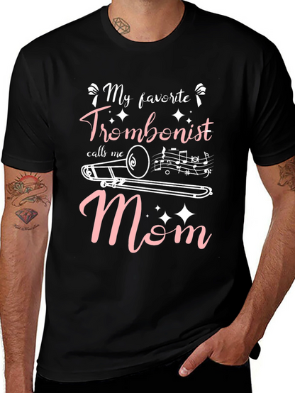 Trombonist Mom Graphic T-Shirt