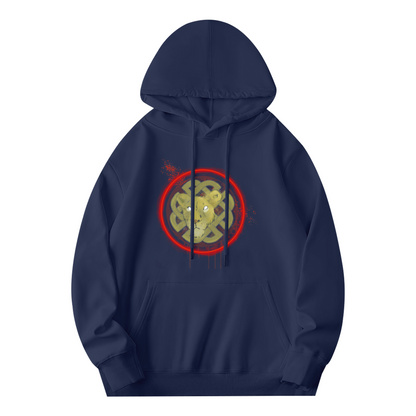 Mystic Lion Celtic Knot Grunge Hoodie
