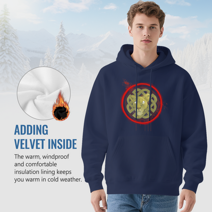 Mystic Lion Celtic Knot Grunge Hoodie