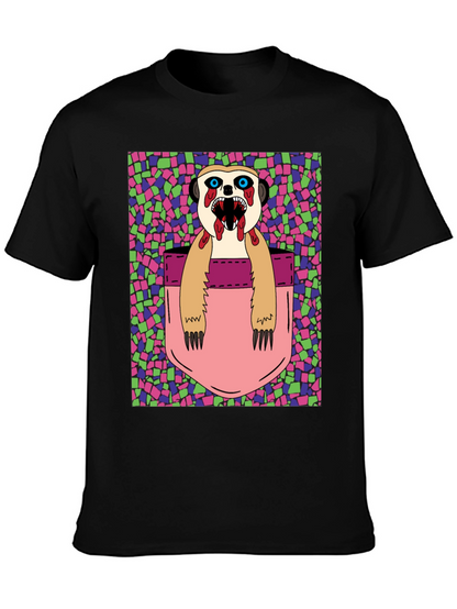 Zombie Meerkat Pocket Graphic T-Shirt