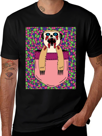 Zombie Meerkat Pocket Graphic T-Shirt
