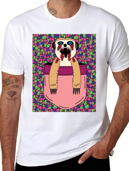Zombie Meerkat Pocket Graphic T-Shirt