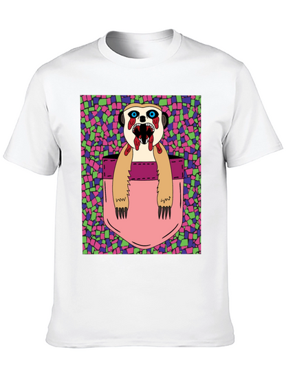 Zombie Meerkat Pocket Graphic T-Shirt