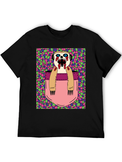Zombie Meerkat Pocket Graphic T-Shirt