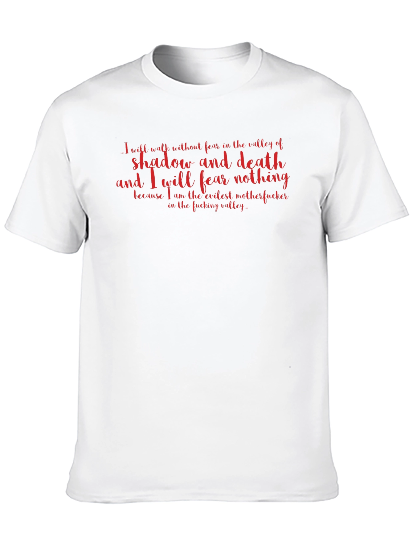 Edgy Valley of Shadow Graphic Tee - Black