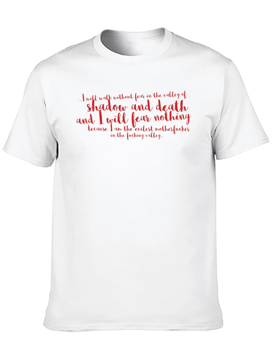 Edgy Valley of Shadow Graphic Tee - Black