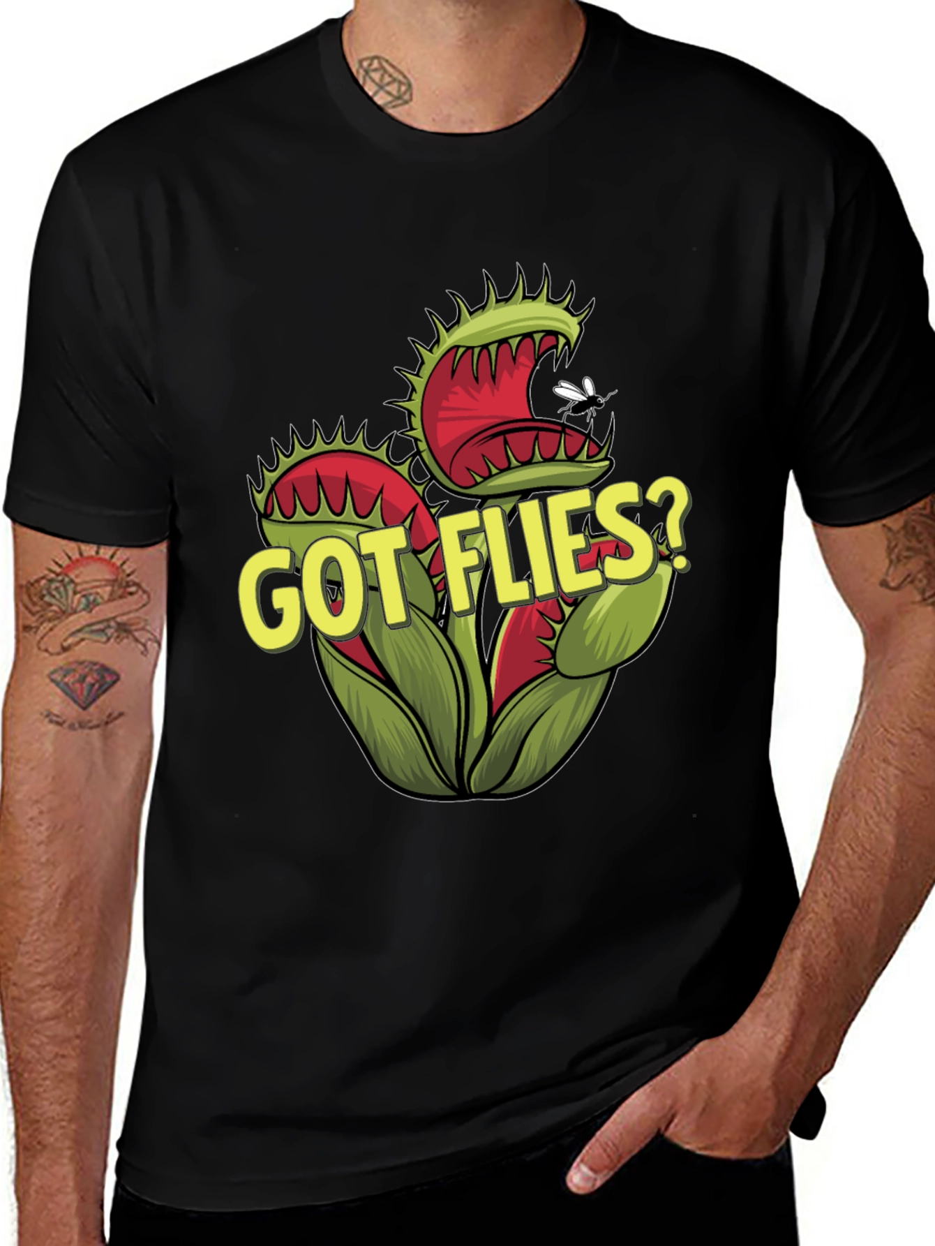 Got Flies? Venus Fly Trap Graphic T-Shirt