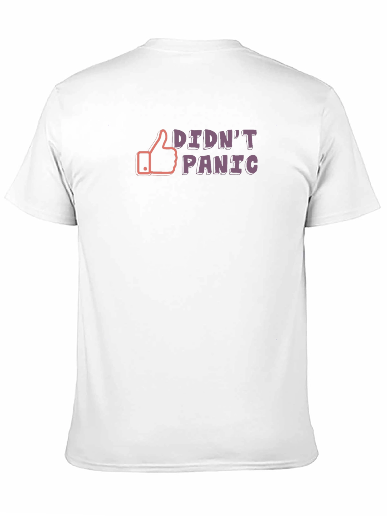 Didnt Panic Graphic Tee - Black Casual T-Shirt
