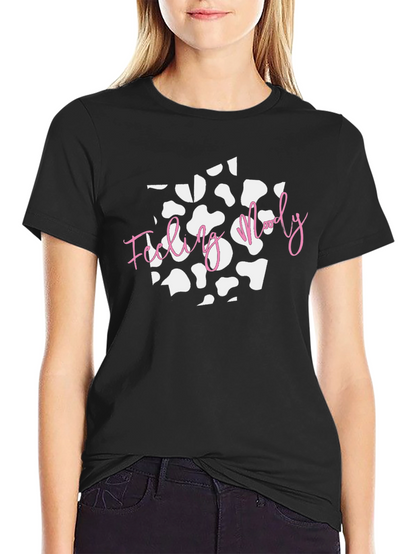 Feeling Moody Cow Print T-Shirt