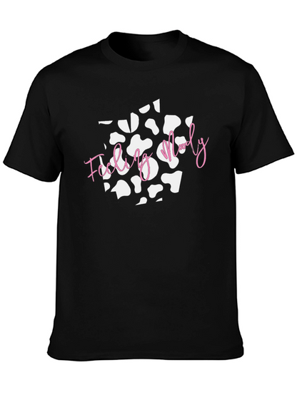 Feeling Moody Cow Print T-Shirt