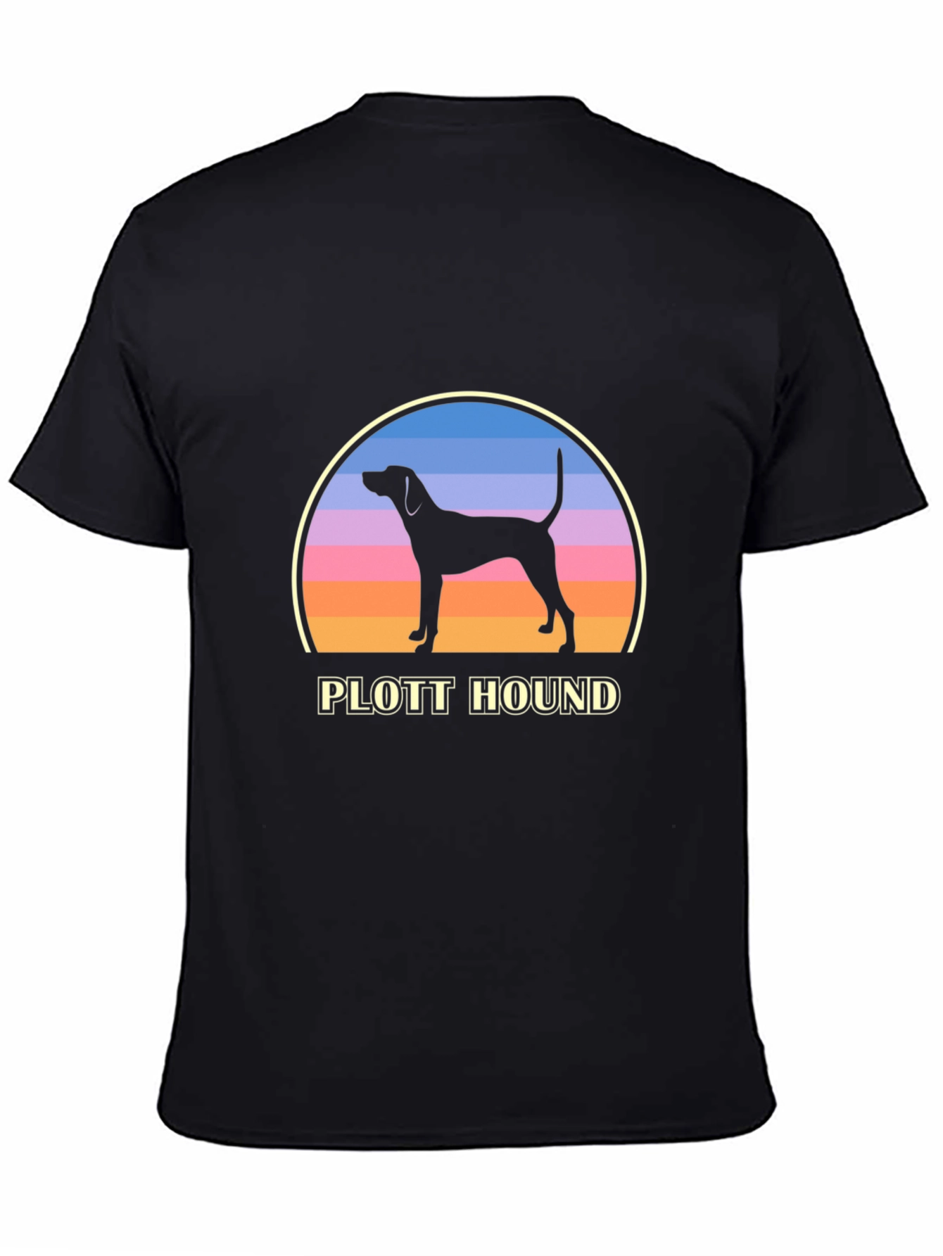Plott Hound Sunset Graphic Tee - Dog Lover Shirt