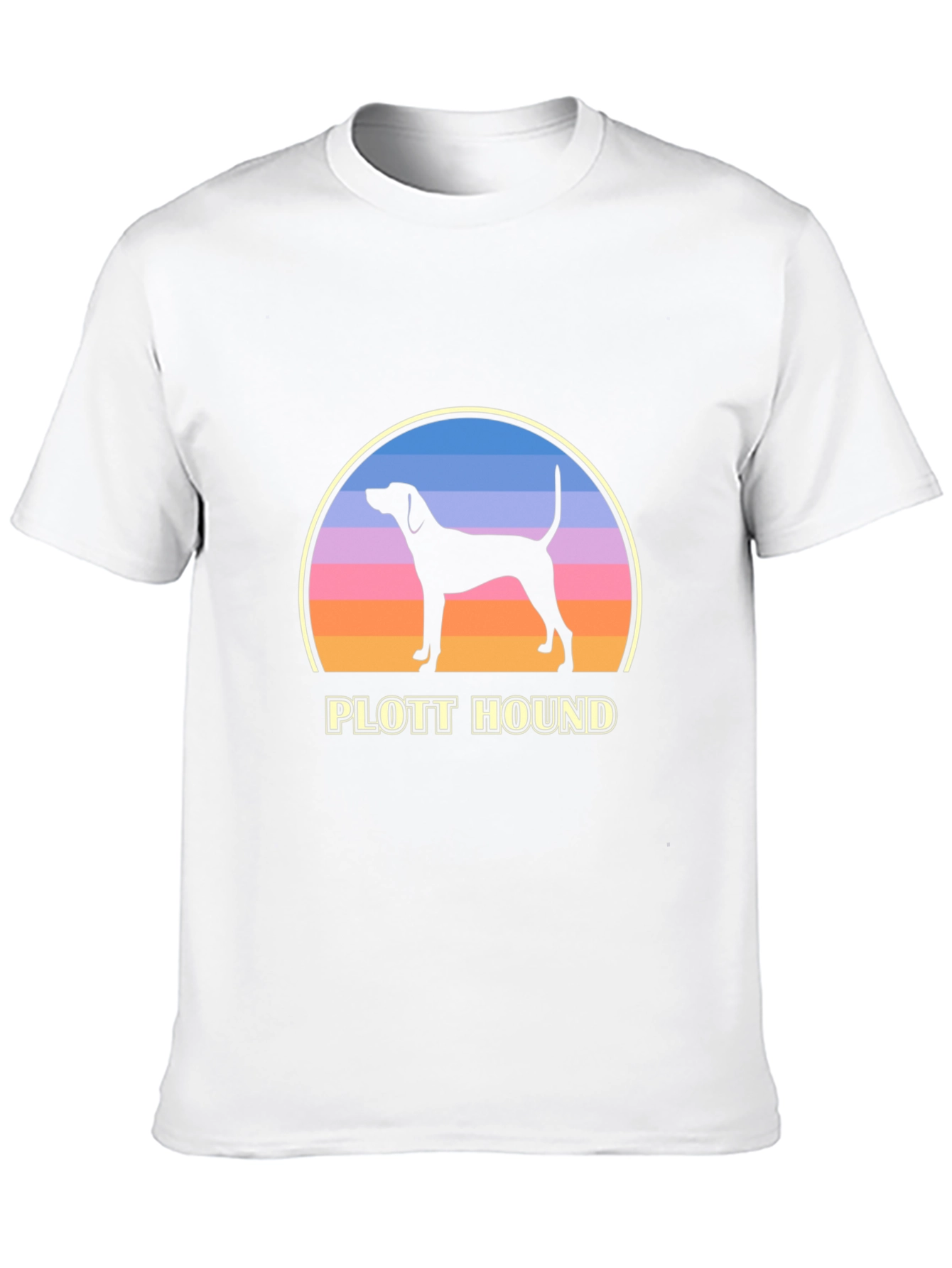 Plott Hound Sunset Graphic Tee - Dog Lover Shirt