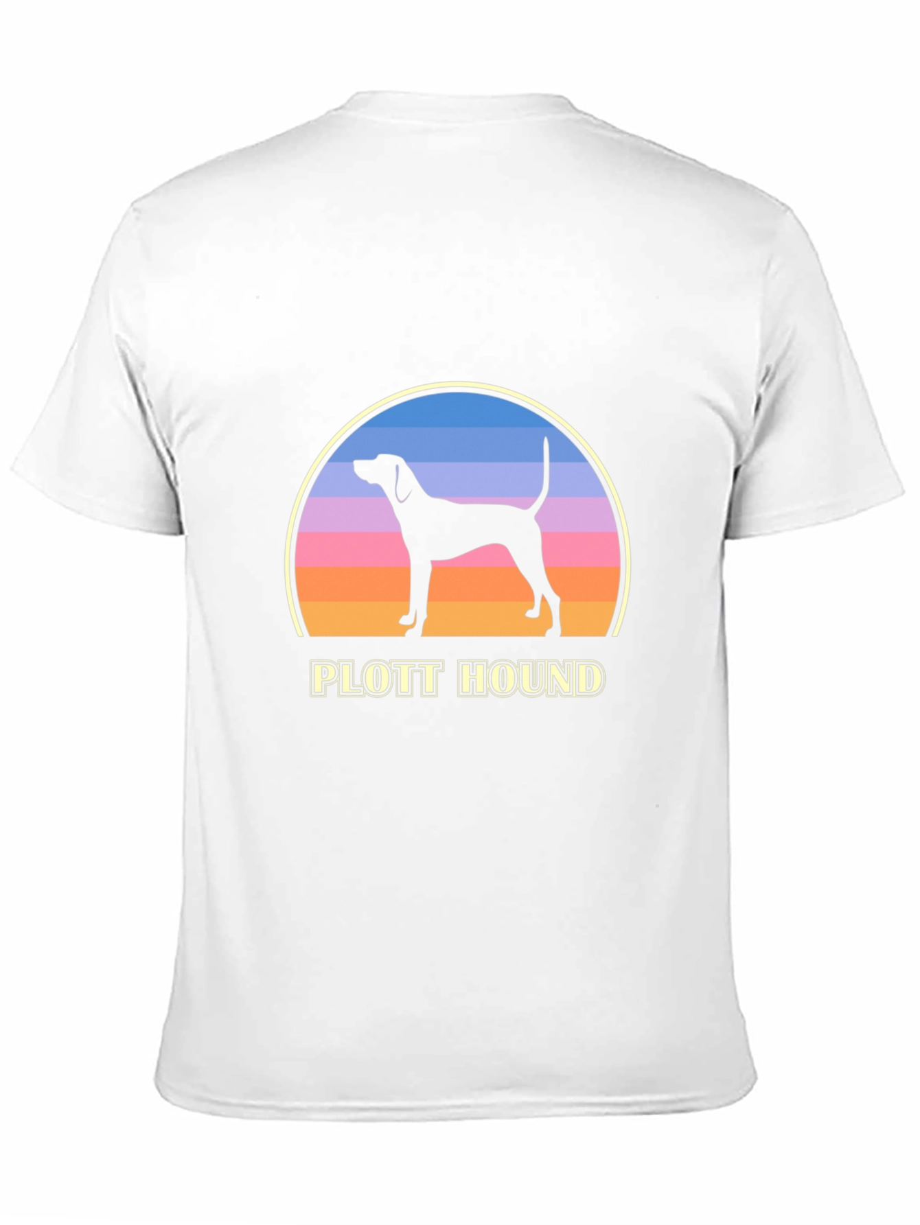 Plott Hound Sunset Graphic Tee - Dog Lover Shirt