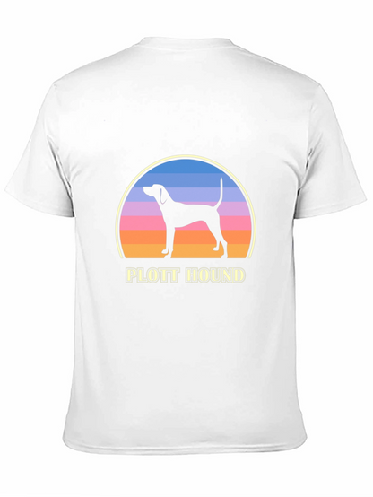 Plott Hound Sunset Graphic Tee - Dog Lover Shirt