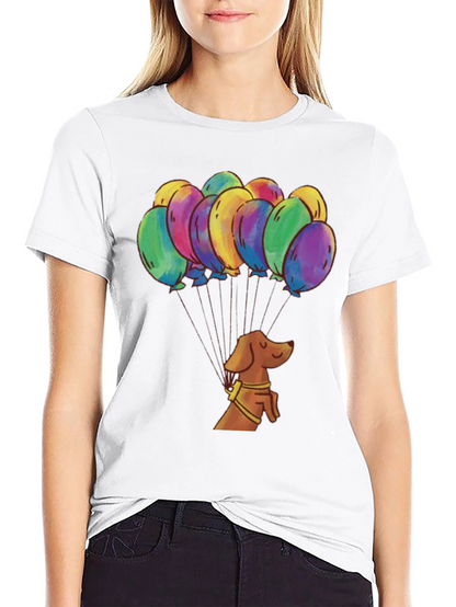 Balloon Dog T-Shirt Funny Dachshund Tee