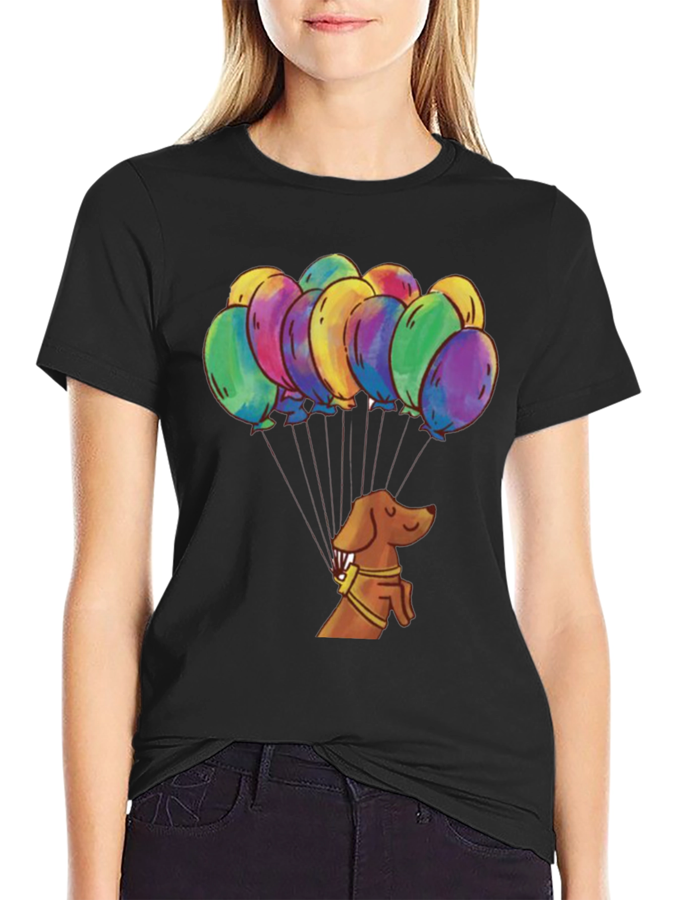 Balloon Dog T-Shirt Funny Dachshund Tee