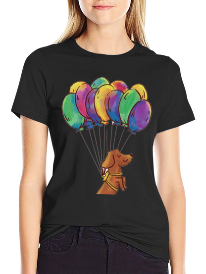 Balloon Dog T-Shirt Funny Dachshund Tee