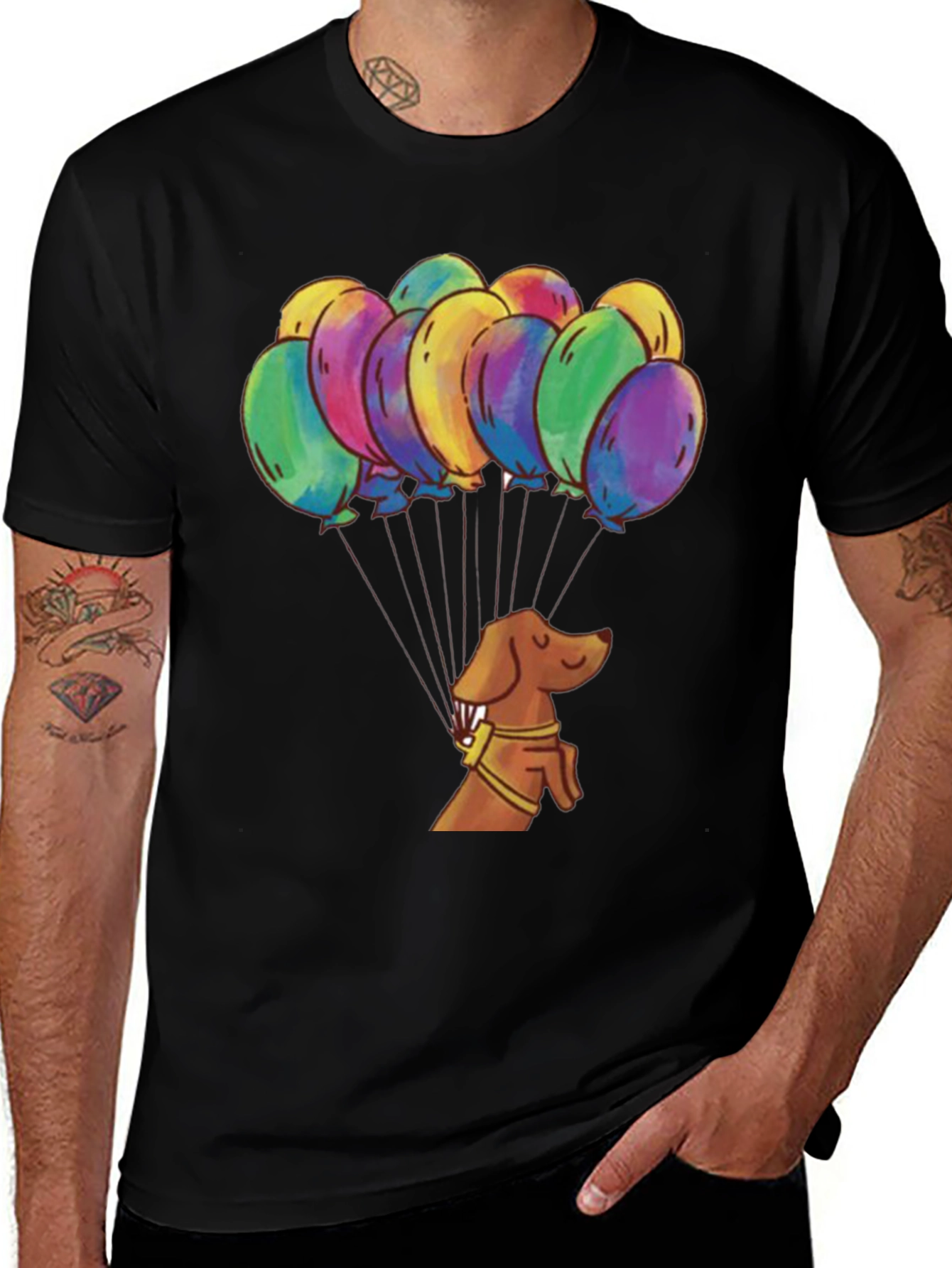 Balloon Dog T-Shirt Funny Dachshund Tee