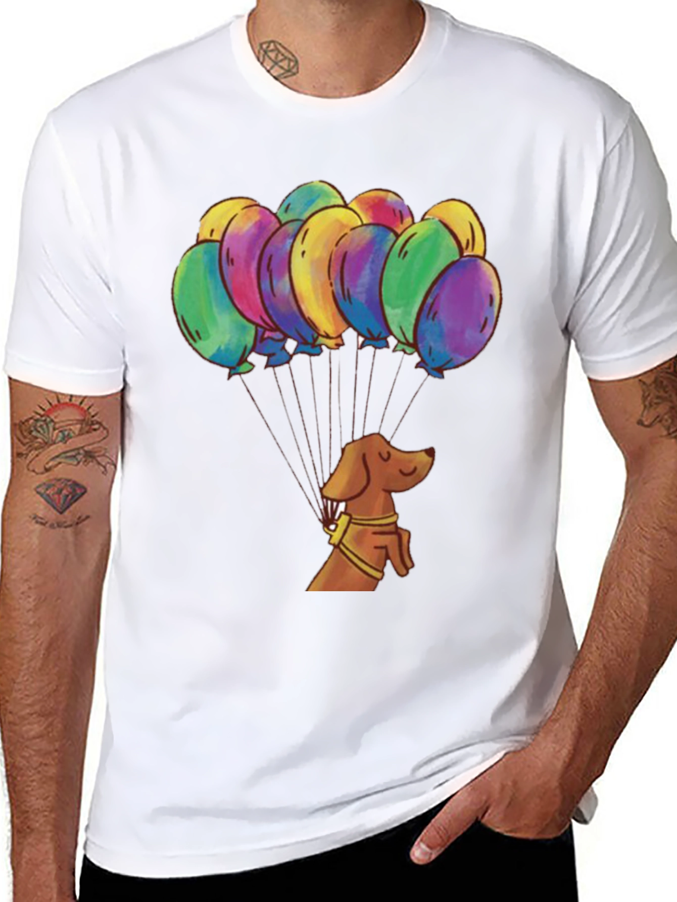 Balloon Dog T-Shirt Funny Dachshund Tee