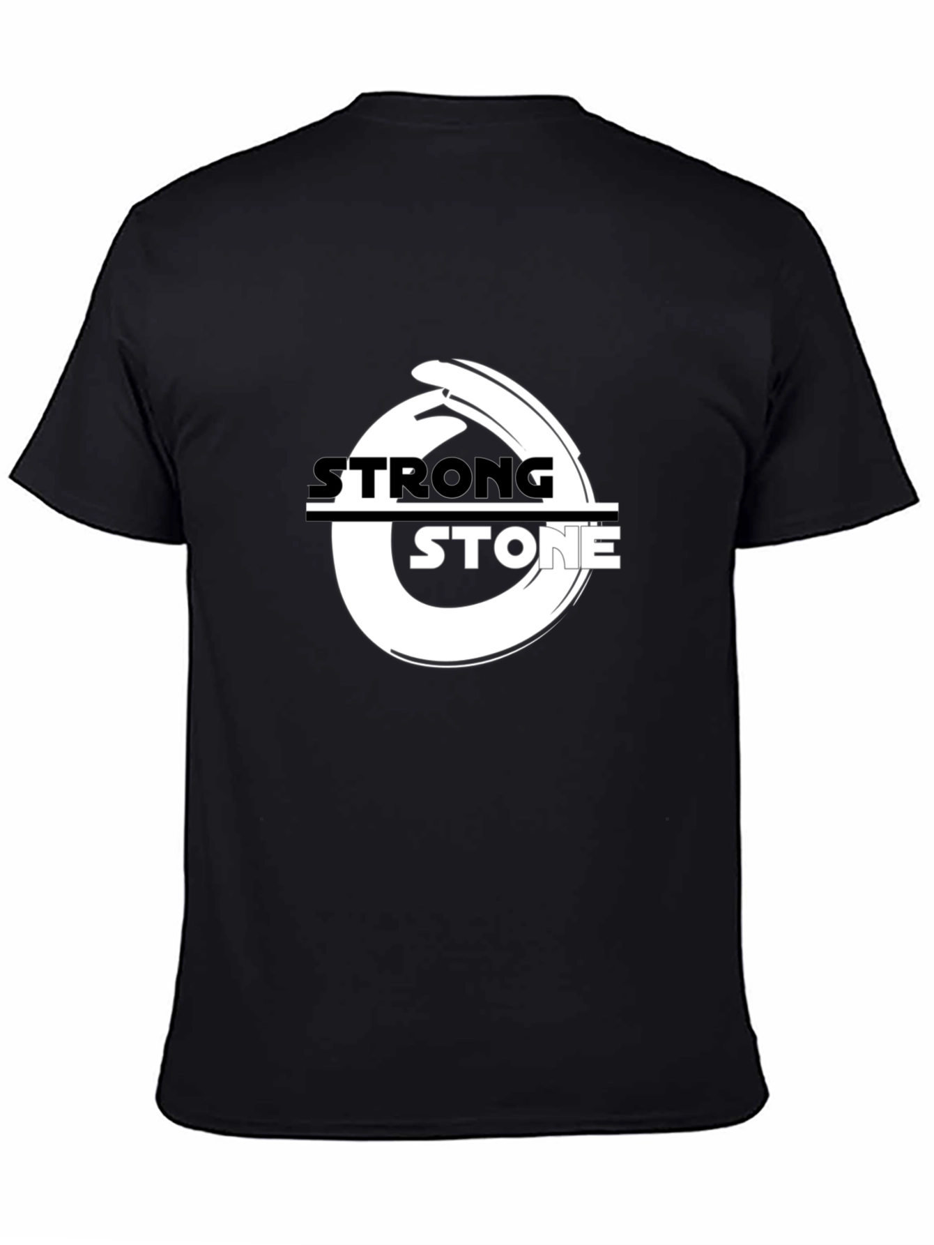 Strong Stone Black Graphic T-Shirt