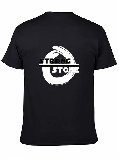 Strong Stone Black Graphic T-Shirt