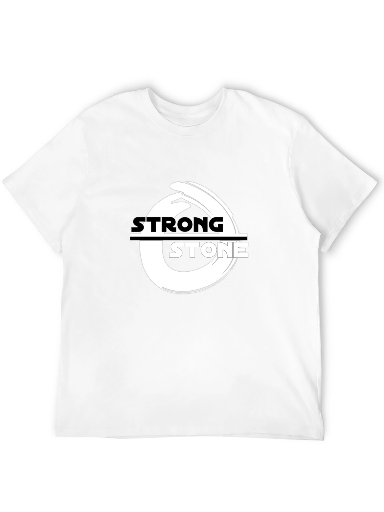 Strong Stone Black Graphic T-Shirt