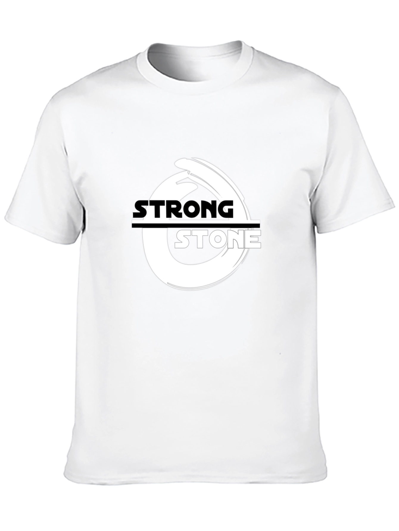 Strong Stone Black Graphic T-Shirt