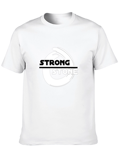 Strong Stone Black Graphic T-Shirt