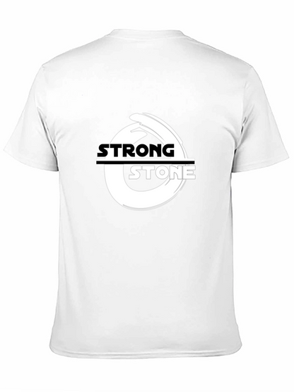 Strong Stone Black Graphic T-Shirt