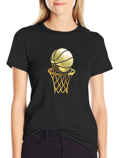 Golden Basketball Graphic Tee