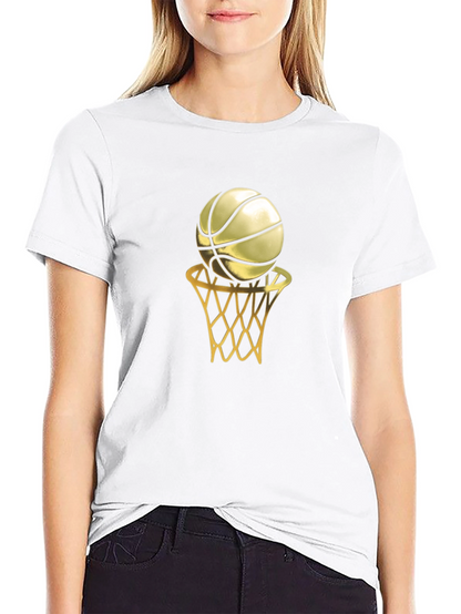 Golden Basketball Graphic Tee